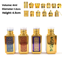 Mini Botellas de Perfume de Cristal de Lujo, Capacidad de 3ml/6ml/12ml, con Logotipo, Vacías, Elegantes, para Fragancias y Aceites Esenciales, con Tapa de Rosca para Frascos