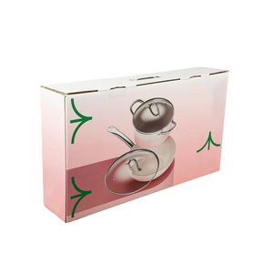 Modern <b>Non</b> <b>Stick</b> Granite Marble <b>Cookware</b> <b>Set</b> 3 Piece Lightweight Eco Friendly <b>Cookware</b> with Bakelite Handles and Tempered Glass - Product Image 6