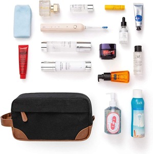 Borsa da toilette da uomo Kit da <span class=keywords><strong>viaggio</strong></span> con manico impermeabile in tela di rasatura Organizer per viaggi di lavoro - Product Image 2