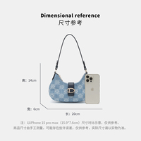 Sacs à bandoulière de luxe légers pour femmes, sacs hobo vintage en jean, sacs de créateur avec boucle en D, portefeuilles et sacs à main tendance pour femmes