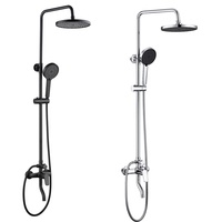 Système de panneau de douche à pluie apparent pour salle de bain, colonne de douche en laiton, ensemble de mitigeur de douche