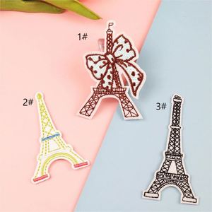 NODA Iron on Embroidery Cute Eiffel Tower Patch for Clothes Decoration - Product Image 2