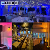 4 pièces avec sac souple, projecteurs LED S6 6x18w RGBWA UV 6 en 1, alimentés par batterie, sans fil, DMX512, télécommande par application téléphonique, lumières DJ