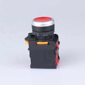 Bouton poussoir 22 mm CE LA38 série avec voyant rouge 10A - Product Image 3