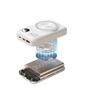 สถานีไฟฟ้าพกพา แบตเตอรี่โทรศัพท์มือถือ สาย Type C แบตสำรองแม่เหล็ก 20000mah RPP-519 พาวเวอร์แบงค์ 20000ma - Product Image 1