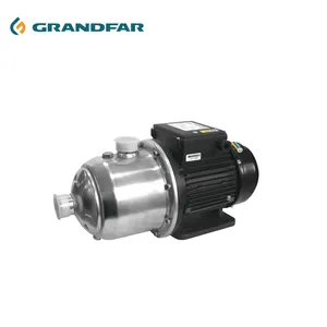 Grandfar Chb 0.55kw 0.75pk Horizontale Meertraps Centrifugaalpomp Booster Elektrische Waterpomp Roestvrij Staal