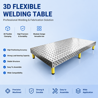Table de soudage 3D robuste, plateforme de soudage en fonte flexible traitée au nitride pour travaux de soudage en atelier