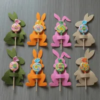 Porte-serviettes lapin en feutre pour Pâques, jolie décoration de table, anneau de serviette pour fête de Pâques, décoration de maison pour les vacances de printemps