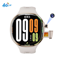 Jam Tangan Pintar Android 2027 M100 4G dengan Kartu SIM, Kamera 5MP, Layar AMOLED 2,4 Inci, 3+32GB, Panggilan Video, WIFI, GPS, Relojes Smartwatch