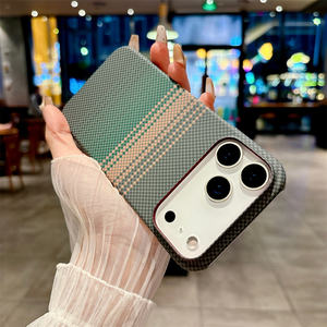 Étui de téléphone magnétique en polycarbonate rigide texturé en fibre de carbone de luxe pour <span class=keywords><strong>iPhone</strong></span> Air 17 16 15 14 <span class=keywords><strong>13</strong></span> 12 <span class=keywords><strong>Pro</strong></span> Max, <span class=keywords><strong>coque</strong></span> de téléphone portable antichoc - Product Image 3