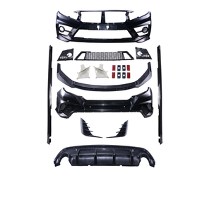 ชุดแต่งรอบคันรถยนต์ Welta Wholesale สำหรับ Honda Civic FC450 รุ่นที่ 10 ปี 2016-2021 ประกอบด้วยกันชนหน้าและหลัง พร้อมปลายท่อไอเสีย - Product Image 1