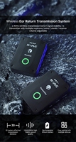 M-vave Moniteur d'écouteurs sans fil WP-9 2.4G Émetteur-récepteur rechargeable avec prise en charge du volume Fonction stéréo mono muet