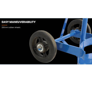 Tek ve çift çelik gaz silindiri arabaları oksijen tüpü arabası el kamyon - Product Image 5