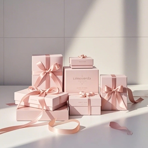 <span class=keywords><strong>Cajas</strong></span> de Regalo Rosas con Logotipo Personalizado, Acabado Mate o Brillante, Cartón de Lujo con Cinta, Tapa Extraíble, Caja de Embalaje Rígida de Papel - Product Image 3