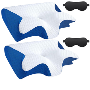 Oreiller orthopédique en mousse à mémoire de forme pour soulager les douleurs au cou et aux épaules, oreiller ergonomique personnalisé en mousse à mémoire de forme - Product Image 1