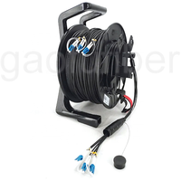 Tambour de câble à fibres optiques monomode multimode OM3 LC blindé tactique 100M 150M 200M pour les services de diffusion