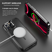 Coque de téléphone portable en gros pour iPhone 15 Pro Max Coque robuste Armure TPU + PC Coque de téléphone magnétique pour iPhone 13 Pro Max