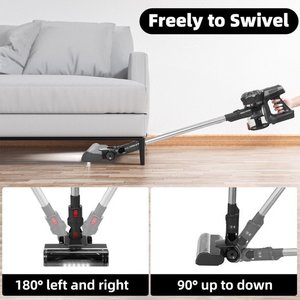 Handheld <b>Vacuum</b> Cleaner 180W Iron Gray Barrel <b>Portable</b> Dry Cleaning For Home Sofa Carpet - Product Image 2