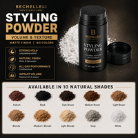 Kit Produk Penataan Rambut Label Pribadi, Bedak Volume Rambut Tekstur, Bedak Akar Matte Finish, Bedak Penataan Matte Volumizing MOQ