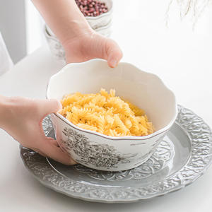 <span class=keywords><strong>Service</strong></span> de table en céramique de style français rétro et élégant 2024 avec boîte cadeau pour 2 à 10 <span class=keywords><strong>personnes</strong></span>, utilisation pour les invités, <span class=keywords><strong>assiette</strong></span>, bol - Product Image 2