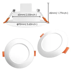 Bluetooth-תואם צבעוני ספוט LED תקרת מנורת שקוע עגול אור חכם בית Luminaire RGB Dimmable Downlight 110V 220V