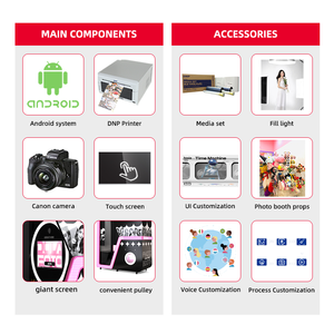 사진 부스 자판기 한국식 셀프 서비스 자판기 파티 사진 부스 텐트 및 셀카 재미를위한 키오스크 - Product Image 4