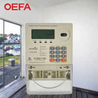 STS STE18 Meteran Energi Listrik Satu Fasa Cerdas Kelas Akurasi 1.0 60A Arus Maksimum 220V-230V Layar Digital Ramah Lingkungan