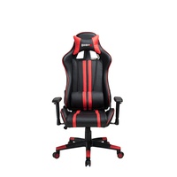Fauteuil de gaming DIOUSNEW en cuir PU avec massage USB, coussin lombaire, repose-pieds et vérin à gaz à 2 positions