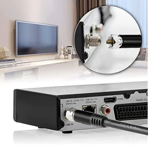 <span class=keywords><strong>Cable</strong></span> Coaxial RG6 Negro para HDTV, <span class=keywords><strong>Internet</strong></span> de Alta Velocidad y Banda Ancha Satelital - <span class=keywords><strong>Cable</strong></span> de Antena de <span class=keywords><strong>TV</strong></span> Duradero de Baja Pérdida - Product Image 3
