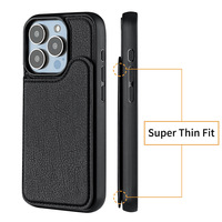 Étui en cuir pour 13/14/15/16 pouces avec aspiration magnétique et protection anti-chute, design pliable