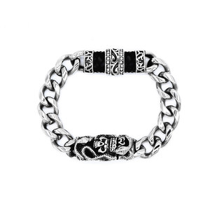 yunnique <b>Snake</b> Design Tibetan <b>Silver</b> <b>Chain</b> Bracelet Unisex Fashion Gift Jewelry - Product Image 1