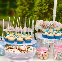1 pièce, décoration de gâteau de fête d'anniversaire de 16 ans, bleu pailleté, pour filles et garçons, fournitures de fête