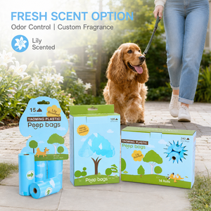 OEM Custom EPI Oxo Degradable Dog Poop <b>Bags</b> Unscented Tear Resistant for Outdoor Pet Cleanup Custom Packaging - Product Image 3