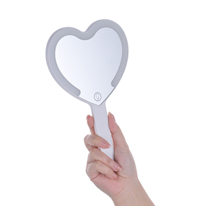 Customized LED Compact Makeup <strong>Mirror</strong> with Heart-shaped Handheld Design, Featuring a <strong>Lightweight</strong> Pocket Sized LED Makeup <strong>Mirror</strong> - Product Image 2