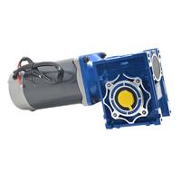 Motor Listrik DC Brush 6w-300w dengan Gear Box Worm NMRV30 50 63 75 90 dengan Motor DC 12V/24V/48V 60mm-104mm