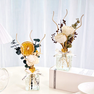 Diffuseurs de parfum d'intérieur de luxe à fleurs séchées, ensembles de diffuseurs à bâtonnets, décoration, purificateur d'air, aromathérapie, diffuseurs d'arômes longue durée - Product Image 2