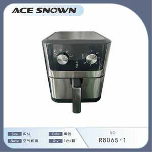 Friteuse à air chaud Ace Snown 6L 1500W avec double commande rotative, revêtement céramique antiadhésif, appareil de cuisine de comptoir - Product Image 1