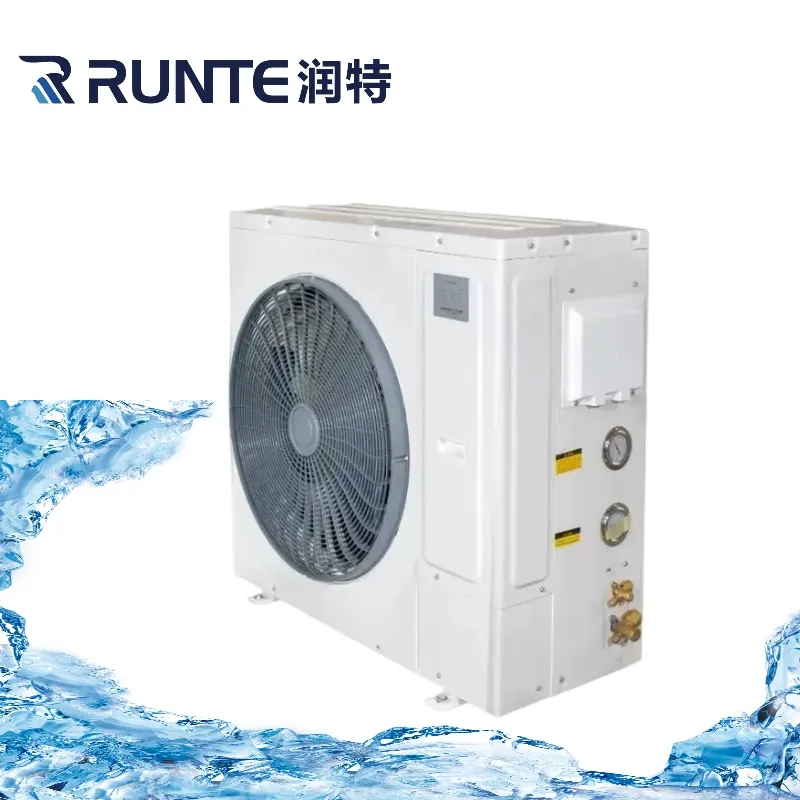 冷凍高炉冷凍ユニットU字型エアコン冷却コンデンサー15 hpスクロールコンプレッサーセット