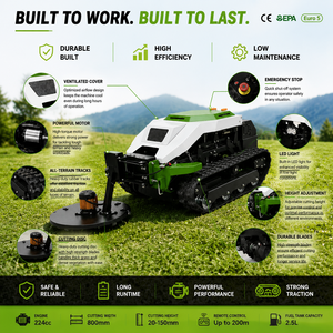 free shipping CE EPA 900mm heavy duty crawler mower 608cc engine remote control grass cutter garden machine - Product Image 1