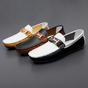 Mocassini da uomo <span class=keywords><strong>scarpe</strong></span> da guida Gommino Penny mocassini bassi Slip su <span class=keywords><strong>pelle</strong></span> in microfibra fatta a mano decorazione in metallo colore - Product Image 6