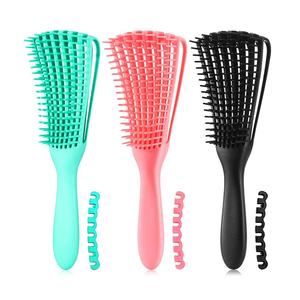 Peigne démêlant portable à texture <span class=keywords><strong>afro</strong></span> personnalisé en gros, peigne en plastique ondulé antidérapant pour <span class=keywords><strong>cheveux</strong></span> bouclés, <span class=keywords><strong>brosse</strong></span> démêlante pour <span class=keywords><strong>cheveux</strong></span> naturels - Product Image 6