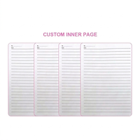 Échantillon Gratuit Cahier A4 à Spirale Personnalisable à Couverture Souple en Tissu PP Transparent à Lignes Pointillées Pas Cher
