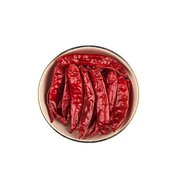 Chili rojo entero producido en la granja agrícola de Rajasthan, el mejor precio al por mayor de chiles rojos secos por exportadores