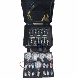 Kit de test hydraulique : 5 tuyaux de test, 5 manomètres, 13 raccords de test, 14 raccords en T - Product Image 3