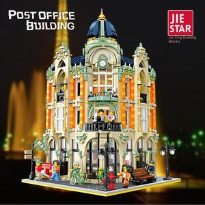 Jiestar 89111 <strong>Post</strong> <strong>Office</strong> Building Compatible Other Brands' Building Blocks Educational ABS Plastic Modern Buildings Model <strong>Toys</strong> - Product Image 2