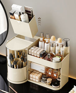 Organizador <span class=keywords><strong>de</strong></span> Maquillaje con Cajones <span class=keywords><strong>para</strong></span> Tocador, <span class=keywords><strong>Caja</strong></span> <span class=keywords><strong>de</strong></span> Almacenamiento <span class=keywords><strong>de</strong></span> Cosméticos <span class=keywords><strong>de</strong></span> Lujo a Prueba <span class=keywords><strong>de</strong></span> Polvo <span class=keywords><strong>para</strong></span> Brochas, Perfumes, Productos <span class=keywords><strong>para</strong></span> el Cuidado <span class=keywords><strong>de</strong></span> la Piel y Joyas - Product Image 4