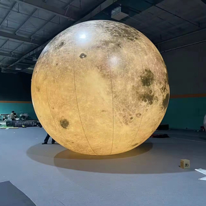 Pallone Gonfiabile Gigante a Forma di <span class=keywords><strong>Luna</strong></span> con Illuminazione LED Personalizzata per Decorazioni Festive - Product Image 2