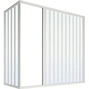 Mery Lux Cabine de douche pliante 70x170cm avec cadre sur deux côtés de la baignoire - Verre de 6mm pour hôtels et villas - Product Image 1