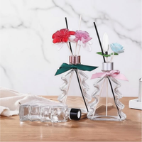 Bouteille en verre aromathérapeutique personnalisée de 200 ml en forme de sapin de Noël, diffuseur d'huiles essentielles aromathérapeutiques