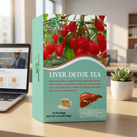 Sachets de tisane pour le soin du foie, 20 sachets par boîte, boisson quotidienne botanique naturelle, marque Wins Town, étiquette privée OEM disponible